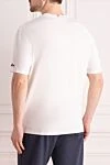 White cotton T-shirt for men MC2 Saint Barth - print. 100% cotton. Country of origin: Italy. Care: specialized cleaning - photo 4