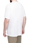 White cotton T-shirt for men MC2 Saint Barth - print. 100% cotton. Country of origin: Italy. Care: specialized cleaning - photo 4