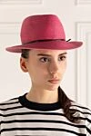 Women's pink cotton and polyester hat MC2 Saint Barth - Contrast stripe. 75% cotton, 25% polyester. Country of manufacture: Italy. Care: specialized cleaning - photo 2