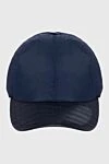 Cesare di Napoli Cap made of crocodile skin and polyester blue for men - 50% crocodile skin, 50% polyester. Country of manufacture: Italy. Care: specialized cleaning - photo 1