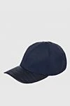 Cesare di Napoli Cap made of crocodile skin and polyester blue for men - 50% crocodile skin, 50% polyester. Country of manufacture: Italy. Care: specialized cleaning - photo 3