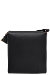 Shoulder bag made of genuine leather black for men Salvatore Ferragamo - Textured leather, contrast zipper. Adjustable strap. 100% genuine leather. Size: 28*24*5. Two compartments. Closure: Zipper. Country of origin: Italy. Care: specialized cleaning - photo 4