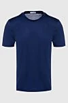 Gran Sasso Cotton T-shirt blue for men - 100% cotton. Country of manufacture: Italy. Care: specialized cleaning - photo 1