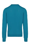 Blue wool jumper for men Gran Sasso - 100% wool. Country of manufacture: Italy. Care: specialized cleaning - photo 6