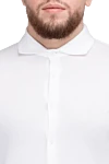 Gran Sasso White cotton shirt for men - 100% cotton. Closure: buttons. Country of origin: Italy. Care: specialized cleaning - photo 5