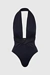 OYE Swimwear Купальник совместный из полиамида и лайкры черный женский - драпировка. 80% полиамид, 20% лайкра. крючки. Страна производитель: Италия. Уход: специализированная чистка - фото 1