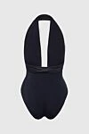 Купальник совместный из полиамида и лайкры черный женский OYE Swimwear - драпировка. 80% полиамид, 20% лайкра. крючки. Страна производитель: Италия. Уход: специализированная чистка - фото 6