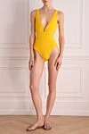 Купальник совместный из полиамида и лайкры желтый женский OYE Swimwear - 80% полиамид, 20% лайкра. молния. . Страна производитель: Италия. Уход: специализированная чистка - фото 2