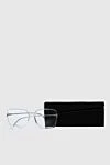 Dior White women's glasses with logo on the lens - logo on the lens. Additional: UV protection. plastic, metal. Country of origin: France. Care: specialized cleaning - photo 5