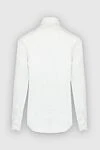 Men's white linen shirt Corneliani - chest pocket. 100% linen. Closure: buttons. Country of manufacture: Italy. Care: specialized cleaning - photo 6