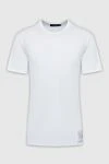 Dolce & Gabbana White cotton T-shirt for men - logo. 100% cotton. Country of manufacture: Italy. Care: specialized cleaning - photo 1