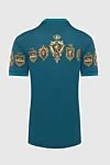 Cotton T-shirt blue for men Dolce & Gabbana - logo, picture print. 100% cotton. Country of manufacture: Italy. Care: specialized cleaning - photo 6