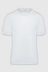 Kiton White cotton T-shirt for men - 100% cotton. Country of manufacture: Italy. Care: specialized cleaning - photo 1