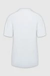 White cotton T-shirt for men Kiton - 100% cotton. Country of manufacture: Italy. Care: specialized cleaning - photo 6