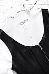 Women's black leather top Dior - 100% genuine leather. Closure: zipper. Country of manufacture: Italy. Care: specialized cleaning - photo 8