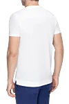 White cotton T-shirt for men Limitato - print pattern. 100% cotton. Country of origin: Italy. Care: specialized cleaning - photo 4