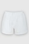 Philosophy di Lorenzo Serafini White cotton shorts for women - 98% cotton, 2% elastane. Closure: drawstring, zipper. two side pockets. Country of manufacture: Italy. Care: specialized cleaning - photo 1