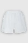 White cotton shorts for women Philosophy di Lorenzo Serafini - 98% cotton, 2% elastane. Closure: drawstring, zipper. two side pockets. Country of manufacture: Italy. Care: specialized cleaning - photo 6