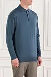 Loro Piana Шерстяное поло с длинным рукавом синего цвета и планкой на пуговицах - Длинный рукав. 100% шерсть. Пуговицы. Страна производитель: Италия. Уход: специализированная чистка - фото 3