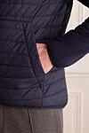 Brunello Cucinelli Куртка из нейлона синяя мужская - 100% нейлон. Молния. Два боковых кармана. Страна производитель: Италия. Уход: специализированная чистка - фото 5