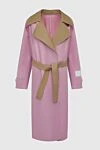 MSGM Women's pink cotton raincoat - 100% cotton. belt. two side pockets. Country of manufacture: Italy. Care: specialized cleaning - photo 1