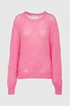 P.A.R.O.S.H. Pink jumper for women - textured knitwear. 50% mohair, 32% polyamide, 18% wool. Country of manufacture: Italy. Care: specialized cleaning - photo 1