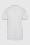 White cotton T-shirt for men Cesare di Napoli - 100% cotton. Country of manufacture: Italy. Care: specialized cleaning - photo 6