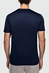 Cotton T-shirt blue for men Cesare di Napoli - 100% cotton. Country of manufacture: Italy. Care: specialized cleaning - photo 4