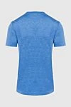 Blue cotton T-shirt for men Cesare di Napoli - 100% cotton. Country of manufacture: Italy. Care: specialized cleaning - photo 6