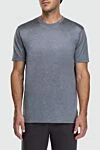 Cesare di Napoli Gray cotton T-shirt for men - 100% cotton. Country of manufacture: Italy. Care: specialized cleaning - photo 3