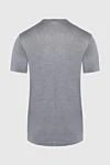 Cesare di Napoli Gray cotton T-shirt for men - 100% cotton. Country of manufacture: Italy. Care: specialized cleaning - photo 7