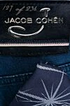 Jacob Cohen Blue cotton jeans for men - logo, worn effect. 99% cotton, 1% elastane. Closure: button, zipper. Three side pockets, two back pockets. Country of manufacture: Italy. Care: specialized cleaning - photo 5