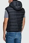 Tombolini Black polyester vest for men - Hood. 100% polyester. Closure: Zipper. Two side pockets, two inside pockets. Country of manufacture: Italy. Care: specialized cleaning - photo 3