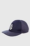 Billionaire Wool and polyester cap blue for men - Logo embroidery. 100% wool, 100% polyester. Country of manufacture: Italy. Care: specialized cleaning - photo 3