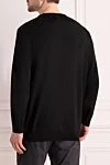 Black wool jumper for men Billionaire - 100% wool. Country of manufacture: Italy. Care: specialized cleaning - photo 4