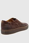 Brown suede sneakers for men Doucal`s - 100% natural suede. lacing. height 2 cm. Country of manufacture: Italy. Care: specialized cleaning - photo 4