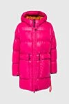 After Label Women's pink polyester down jacket - hood. 100% polyester. Closure: zipper. two side pockets. Insulation: 100% down. Country of manufacture: Italy. Care: specialized cleaning - photo 1