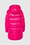 Women's pink polyester down jacket After Label - hood. 100% polyester. Closure: zipper. two side pockets. Insulation: 100% down. Country of manufacture: Italy. Care: specialized cleaning - photo 6