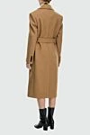 Women's brown wool and cashmere coat Celine - 90% wool, 10% cashmere. buttons, belt. two side pockets. Country of manufacture: Italy. Care: specialized cleaning - photo 4