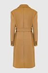 Celine Women's brown wool and cashmere coat - 90% wool, 10% cashmere. buttons, belt. two side pockets. Country of manufacture: Italy. Care: specialized cleaning - photo 7