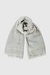 Peserico Gray scarf for women - tassels. 60% wool, 33% modal, 5% viscose, 2% polyester. Country of manufacture: Italy. Care: specialized cleaning - photo 1