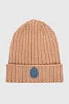 Billionaire Beige wool hat for men - Logo Patch. 100% wool. Country of manufacture: Italy. Care: specialized cleaning - photo 1