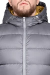 Panicale Polyester vest gray for men - Hood. 100% polyester. Closure: Zipper. Two side pockets. Insulation: Down, feather. Country of origin: Italy. Care: specialized cleaning - photo 5