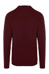 Wool jumper burgundy for men Cesare di Napoli - 100% wool. Country of manufacture: Italy. Care: specialized cleaning - photo 6