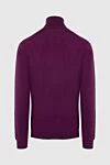 Cesare di Napoli Men's wool golf burgundy - High neck. 100% wool. Country of manufacture: Italy. Care: specialized cleaning - photo 7