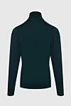 Men's green wool golf Cesare di Napoli - High neck. 100% wool. Country of manufacture: Italy. Care: specialized cleaning - photo 6