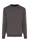 Cesare di Napoli Brown wool jumper for men - 100% wool. Country of manufacture: Italy. Care: specialized cleaning - photo 1