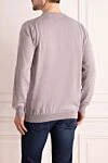 Wool jumper gray for men Cesare di Napoli - 100% wool. Country of manufacture: Italy. Care: specialized cleaning - photo 4