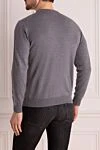 Wool jumper gray for men Cesare di Napoli - 100% wool. Country of manufacture: Italy. Care: specialized cleaning - photo 4