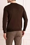 Brown wool jumper for men Cesare di Napoli - 100% wool. Country of manufacture: Italy. Care: specialized cleaning - photo 4